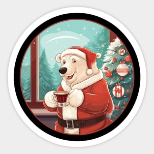 Christmas polar bear Sticker